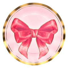 Pink Bows 10.5in Dinner Plates 8ct