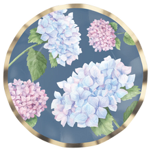 Hydrangeas Wavy 8in Salad/Dessert Plates 8ct