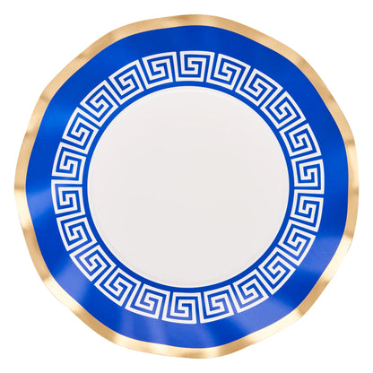 Greek Key 8in Salad/Dessert Plates 8ct