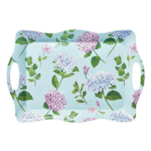 Hydrangeas Melamine Wavy Tray