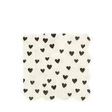 Black Hearts Cocktail Napkins 24ct