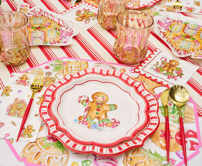 Gingerbread 8in Salad Plates 8ct