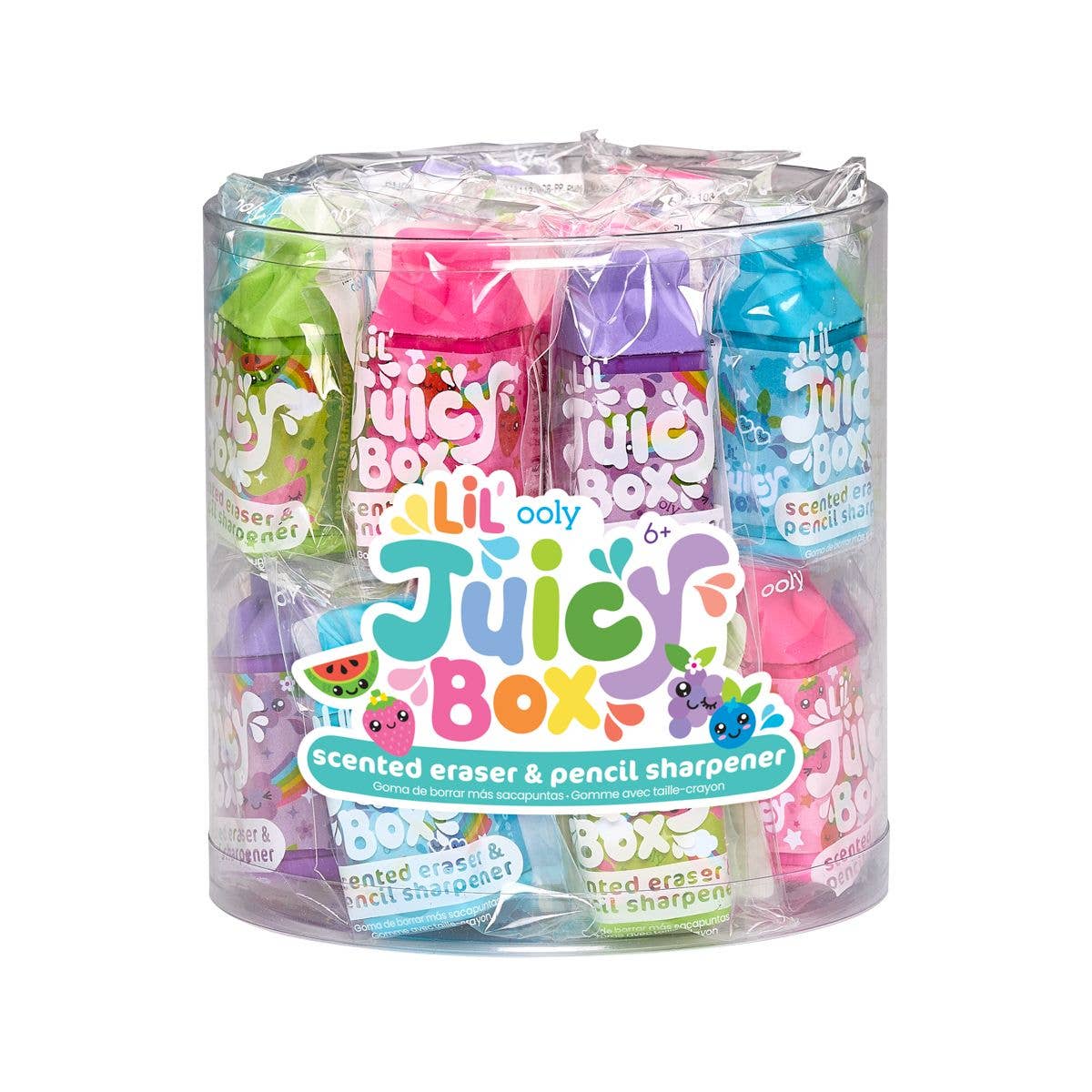 Lil' Juicy Box: Scented Eraser + Sharpener - 1 Assorted Style