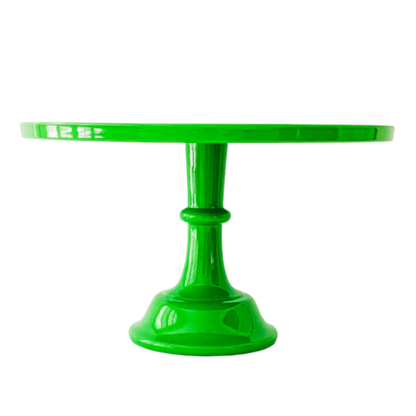 Kelly Green Melamine Pedestal Cake Stand