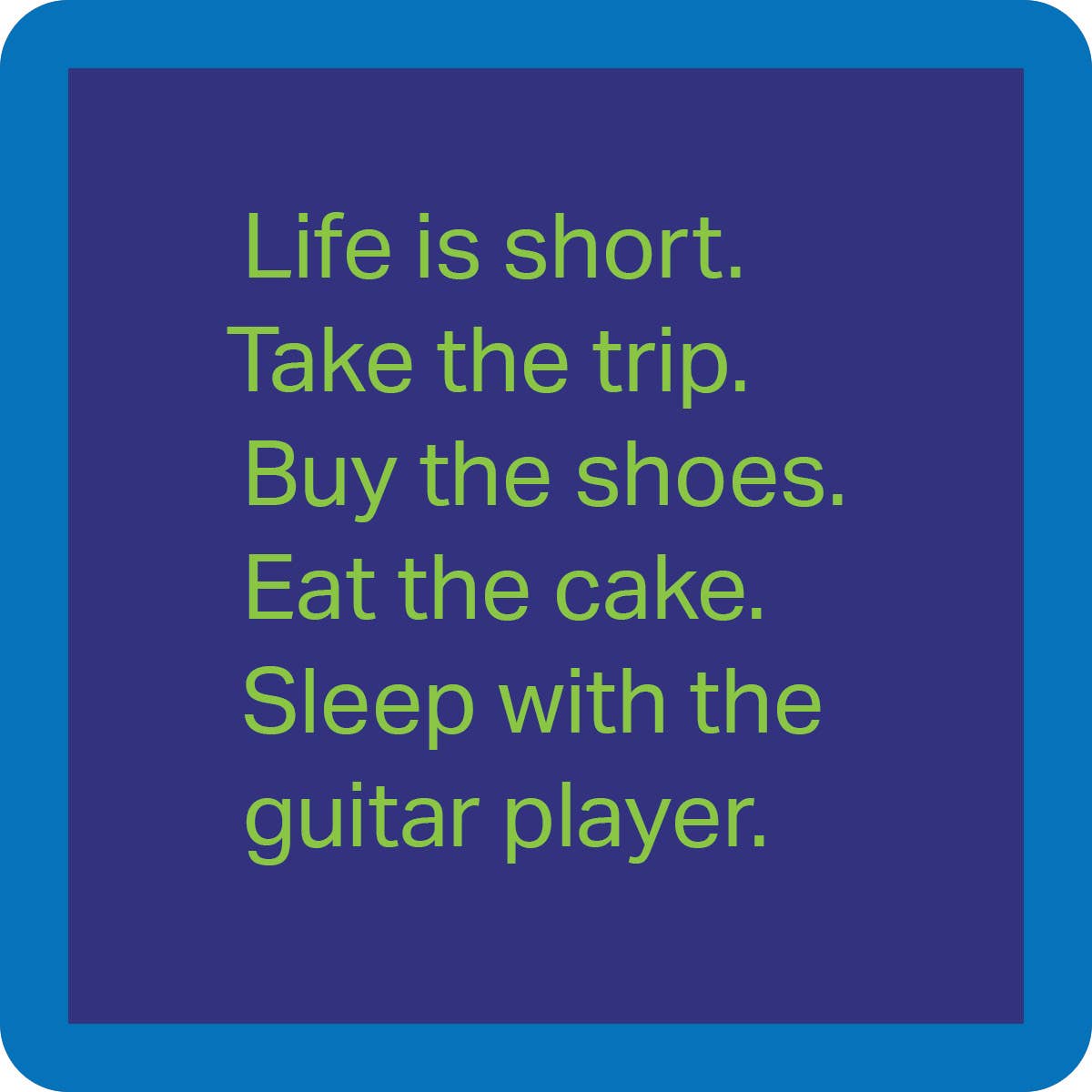 COASTER Guitar Player | Funny Party Gift | Home Bar Decor