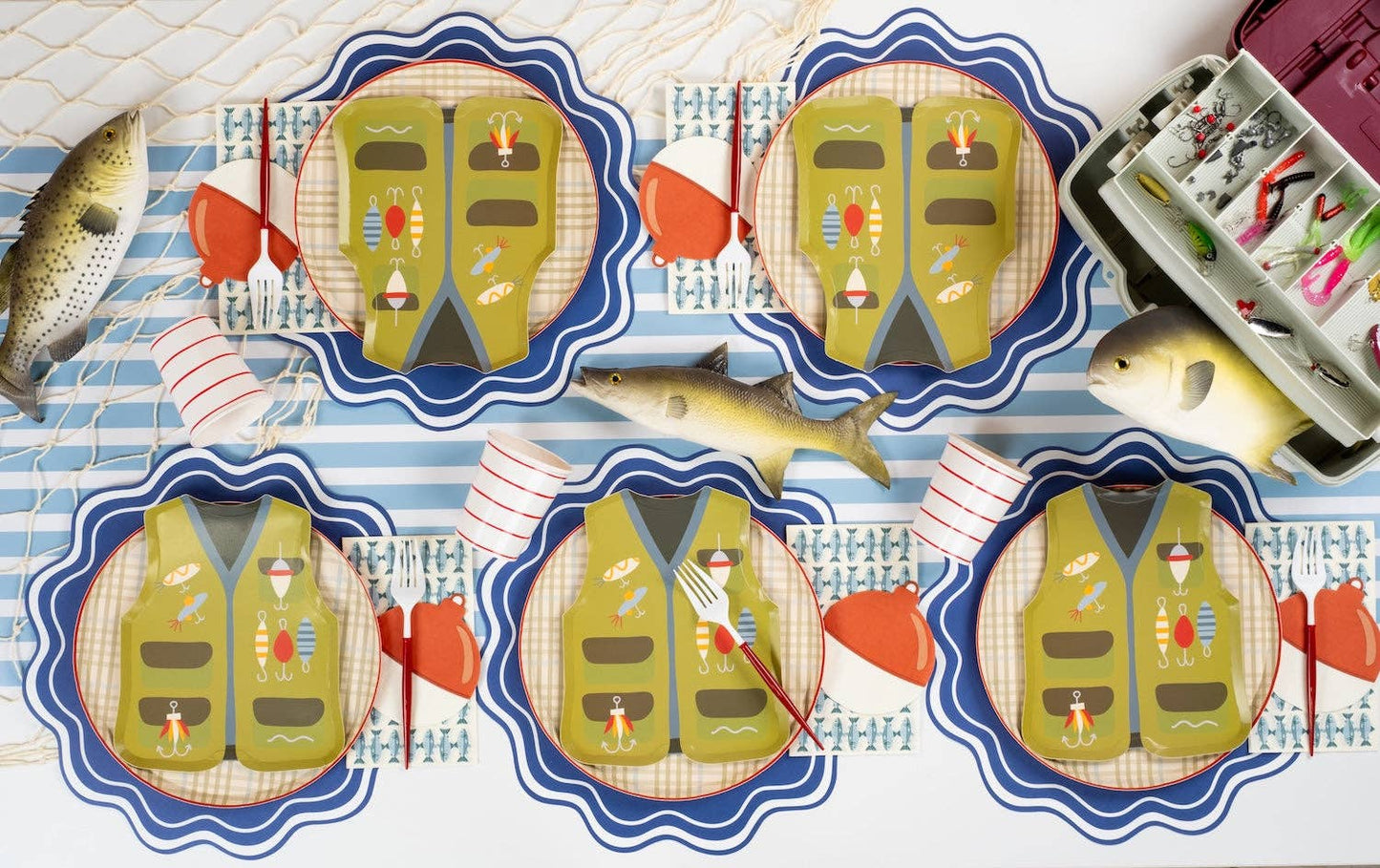 Fish Pattern Guest Towels 16ct