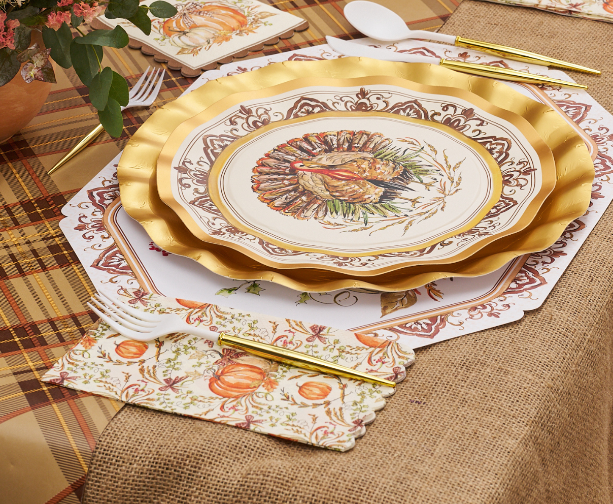 Turkey & Gourds Guest Towels 20ct