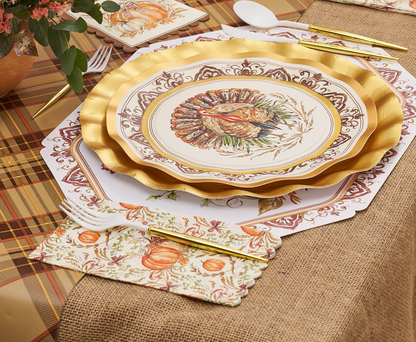 Turkey & Gourds Guest Towels 20ct