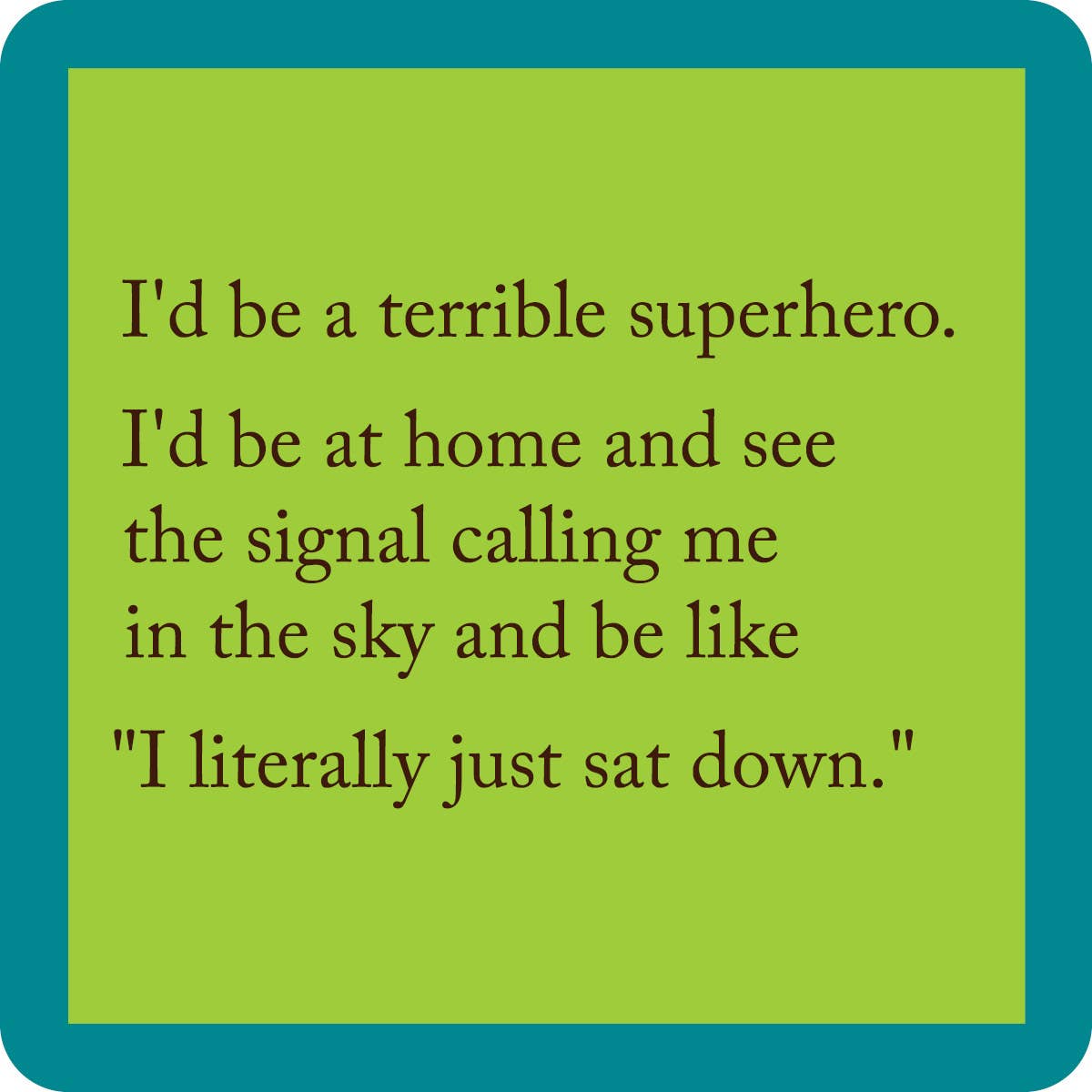 COASTER Superhero | Funny Party Gift | Home Bar Decor