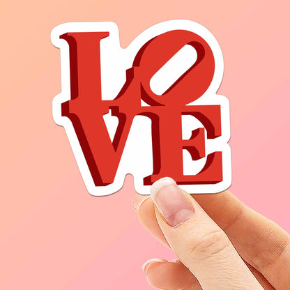 Philly Love Sticker- Mini Philadelphia Decal for Hydroflask
