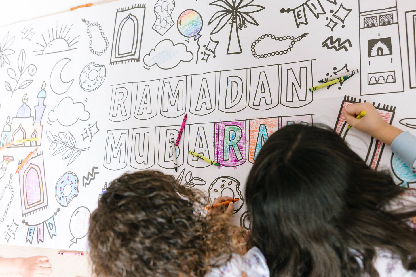 Huge Eid  Coloring Poster | Coloring Table Cover