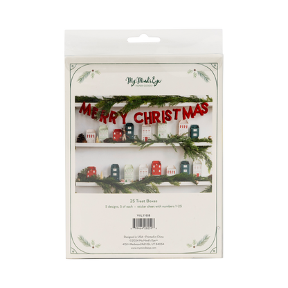 Christmas Village Treat Boxes 5ct