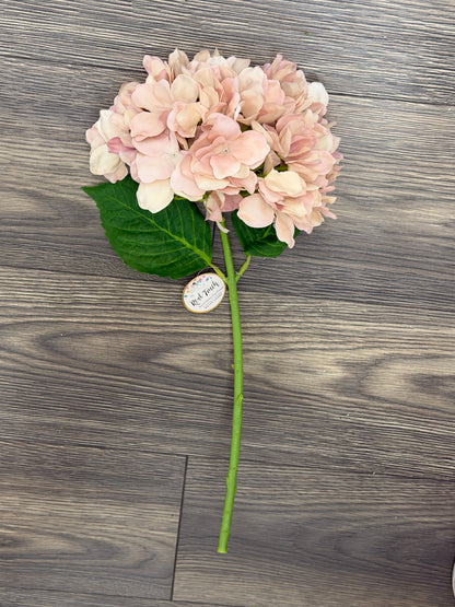 19"-Quality Faux Hydrangea-Moisturizing Coating