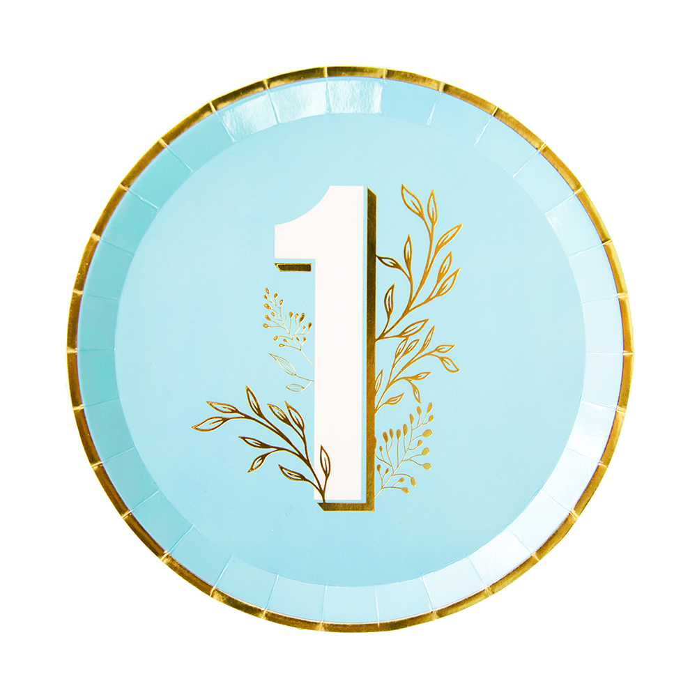 Onederland Dinner Plates - 8 Pk. - 2 Color Options