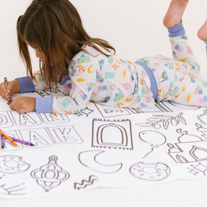 Huge Eid  Coloring Poster | Coloring Table Cover