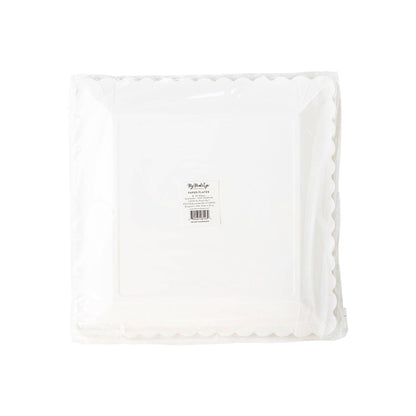 Gold Ruffle Edge 12in Plates 8ct