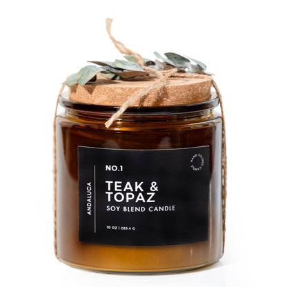 Teak & Topaz Candle