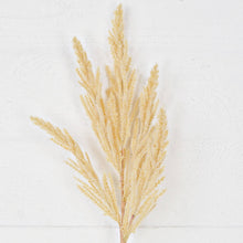 21in Spray-Beige faux Sorghum clusters