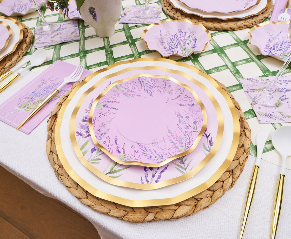 Lavender Fields 8in Salad Plates 8ct