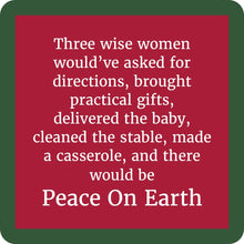 COASTER Peace Christmas | Funny Party Gift | Home Bar Decor