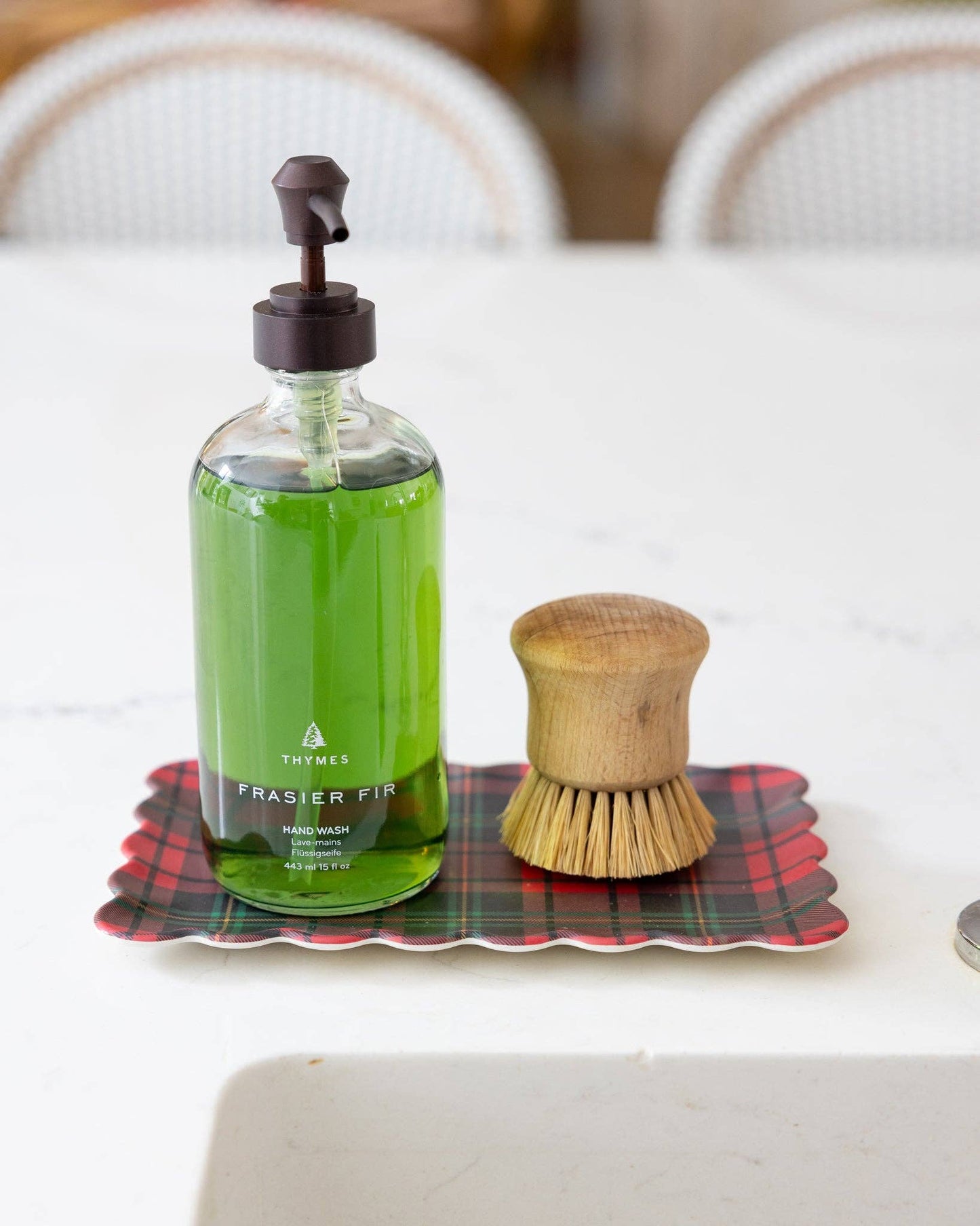 Plaid Bamboo Tray