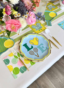 Tennis Love 10.5in Dinner Plates 8ct