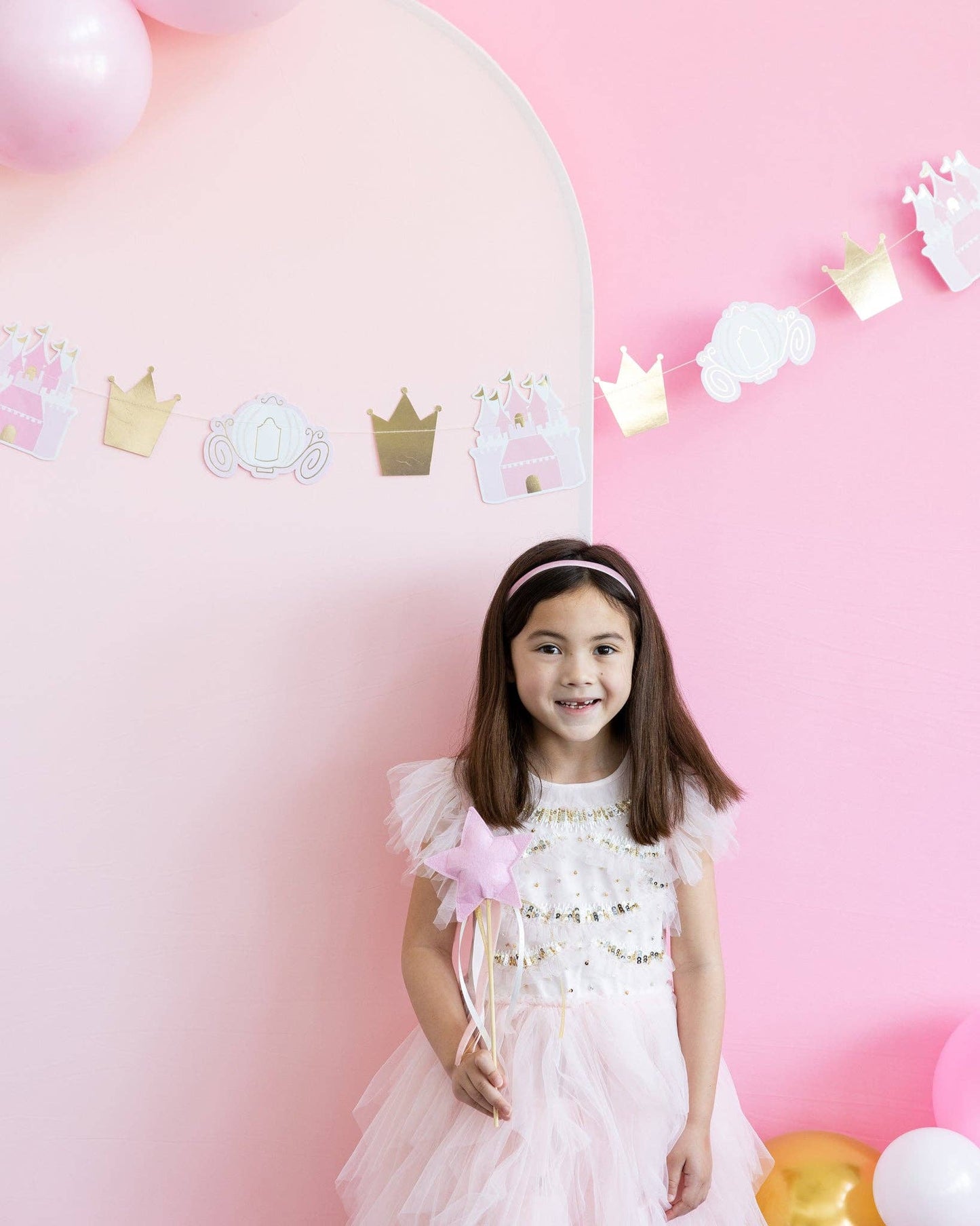 Princess Puffy Felt Wand Set 4ct