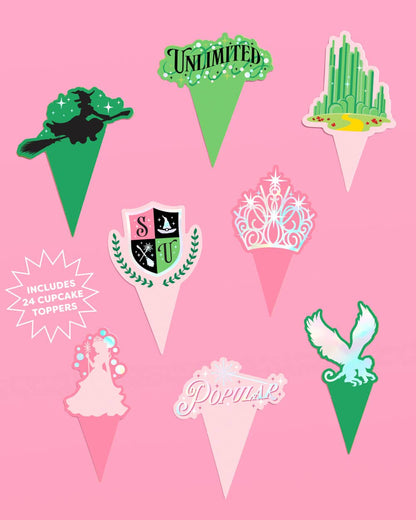 Wicked Cupcake Set 24ct - liners + toppers