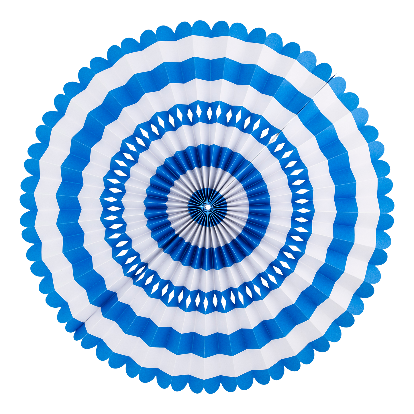 Blue and White Party Fan Set