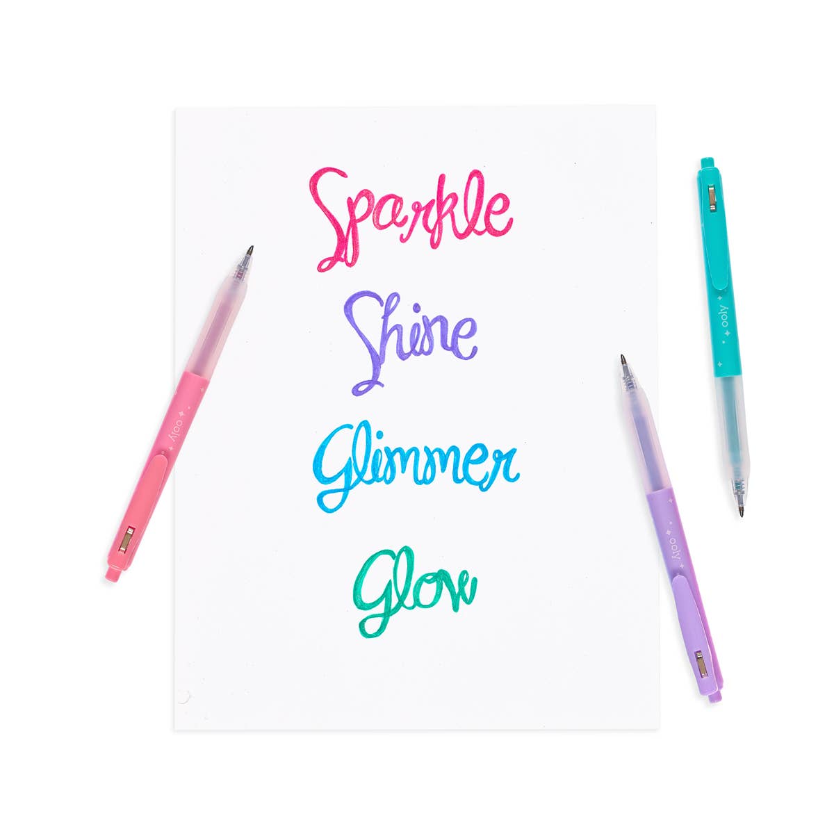 Oh My Glitter! Retractable Glitter Gel Pens Set of 4