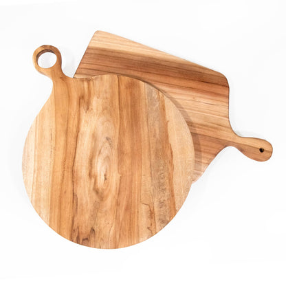 Large Round Teak Charcuterie Board