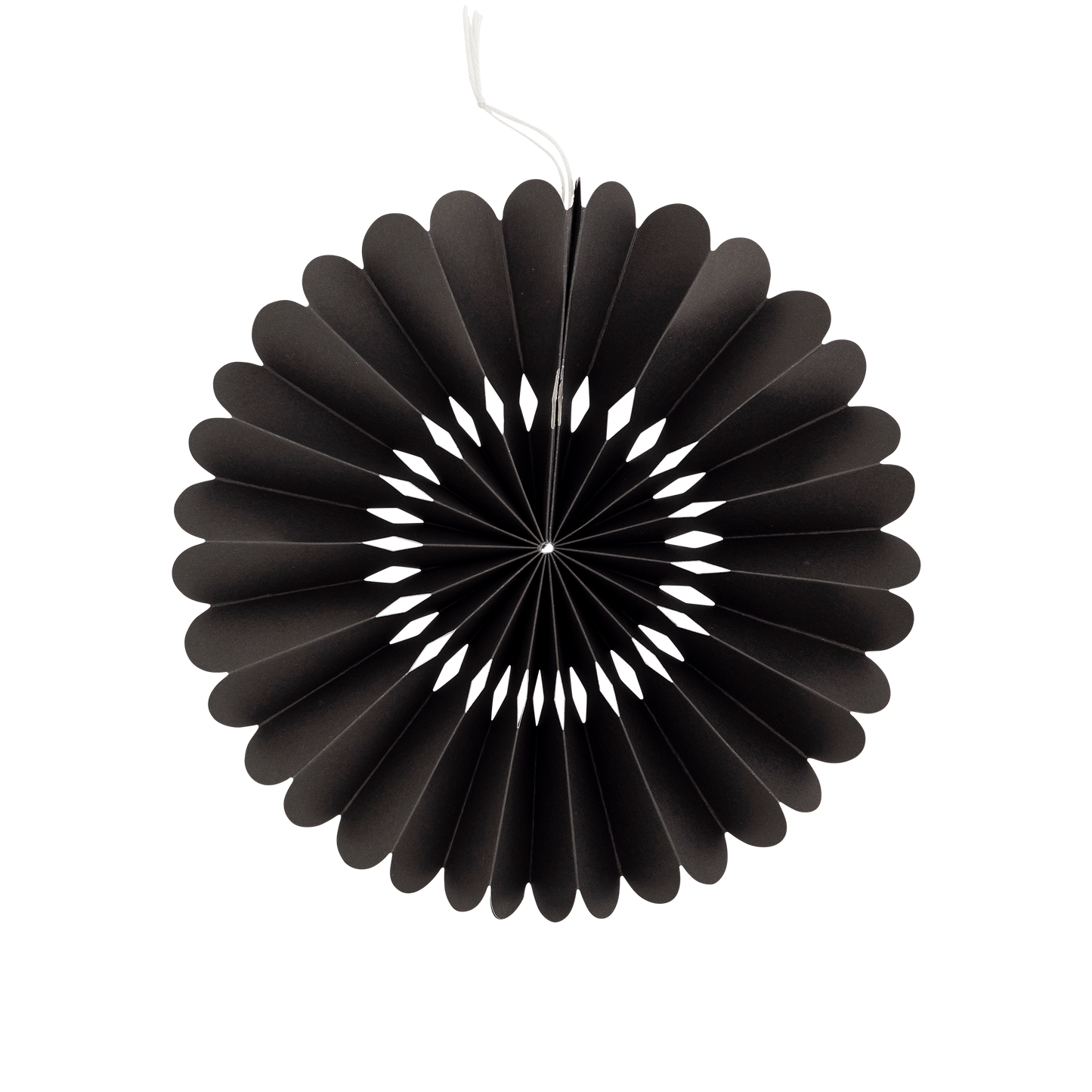 Black and White Party Paper Folding Fan Set
