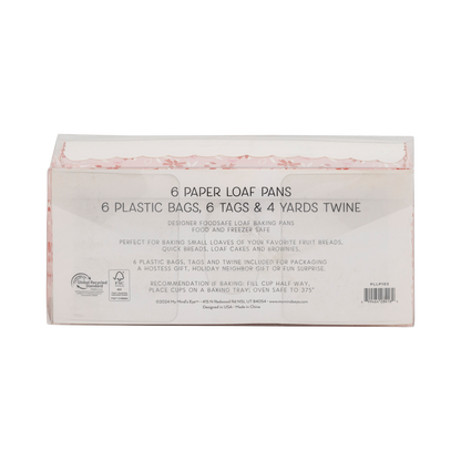 Candy Cane Bows Loaf Pan Set 6ct