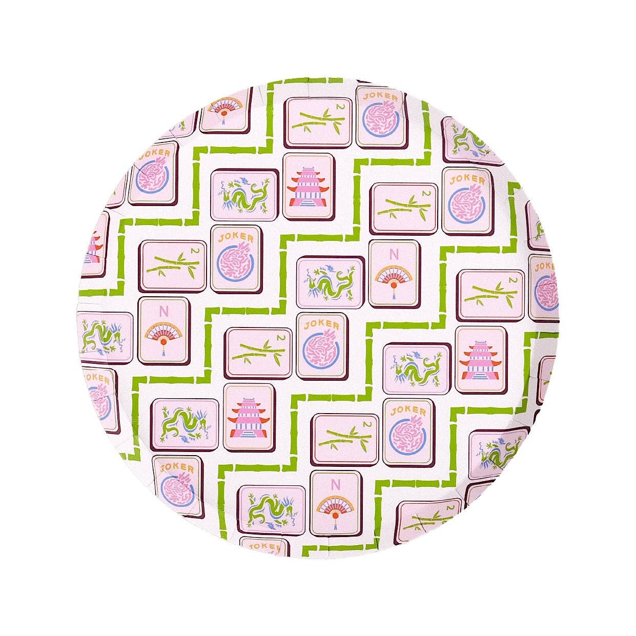 Mahjong Dessert Plates 8ct