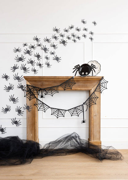 Glittered Wall Décor Spiders 50ct