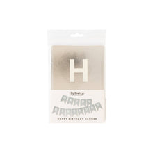 Silver Foil "HAPPY BIRTHDAY" Banner