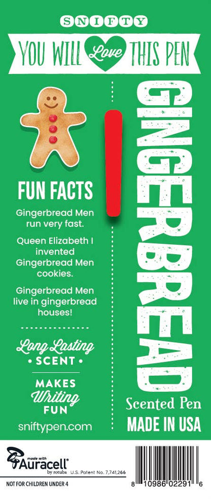 GINGERBREAD HOLIDAY SCENTED PEN CARDED