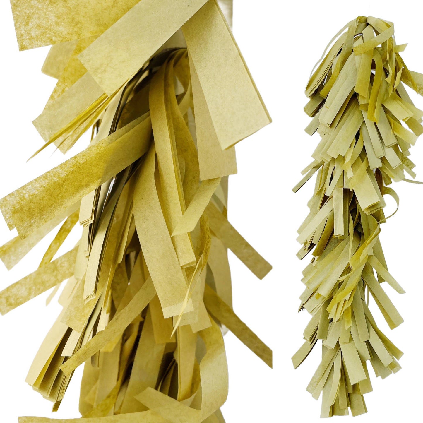 Fringed Tissue Balloon Tassel ( Solid Colors)
