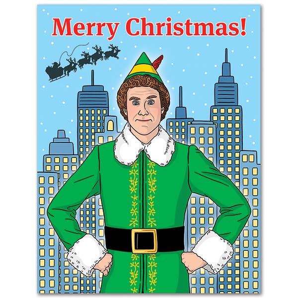 Elf Holiday Christmas Card