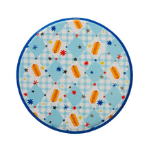Patriotic Hot Dog Dinner Plates