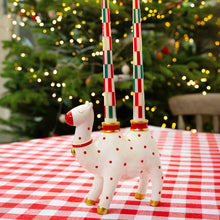 Red & Green Check Dinner Candles 2ct