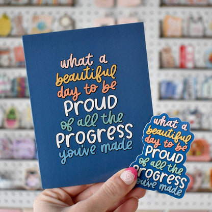 Beautiful Day / Progress Card