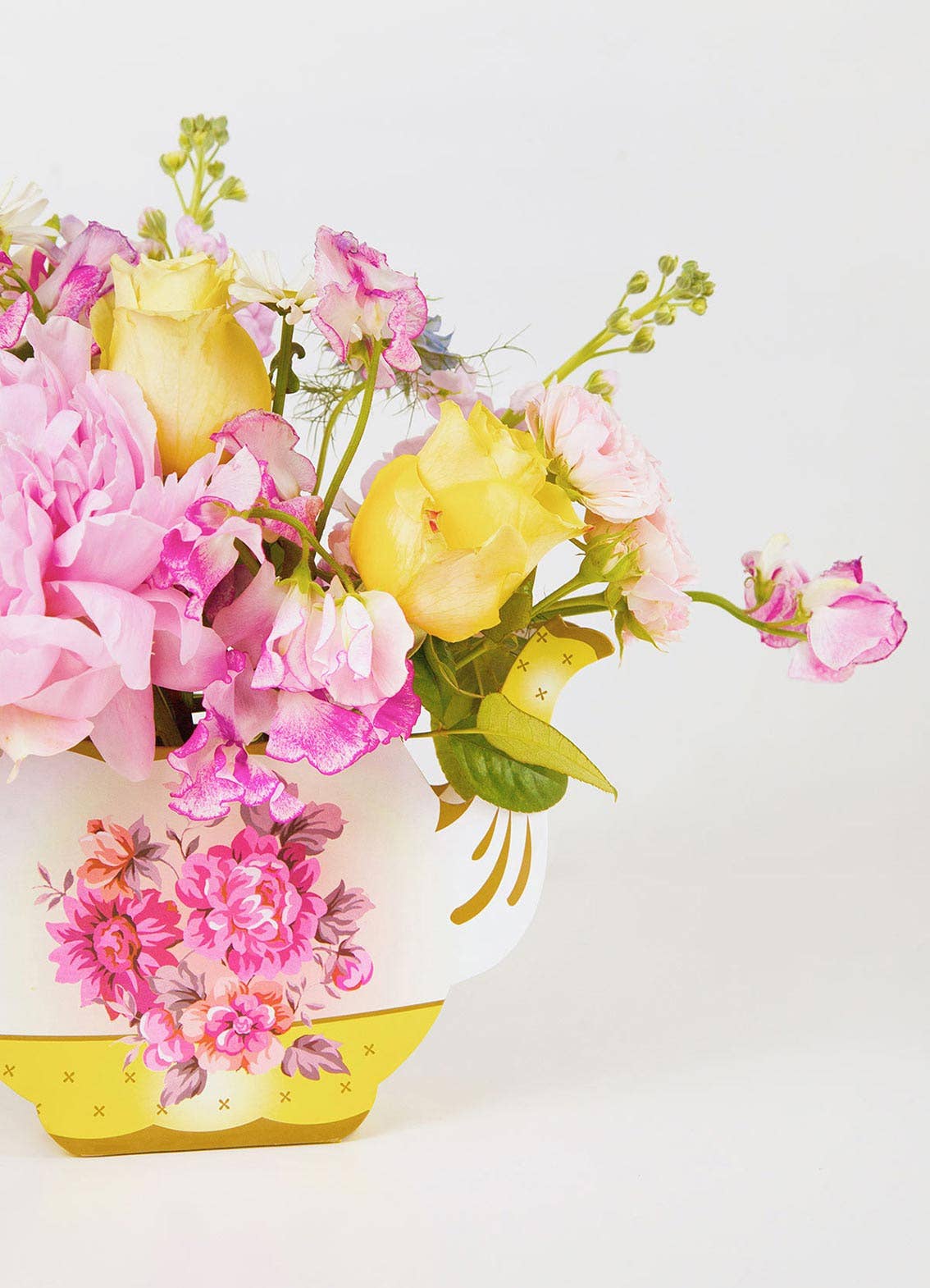 Floral Teapot Vase | Tea Party |