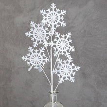 34" Winter Snowflake Stems (Pack of 12)