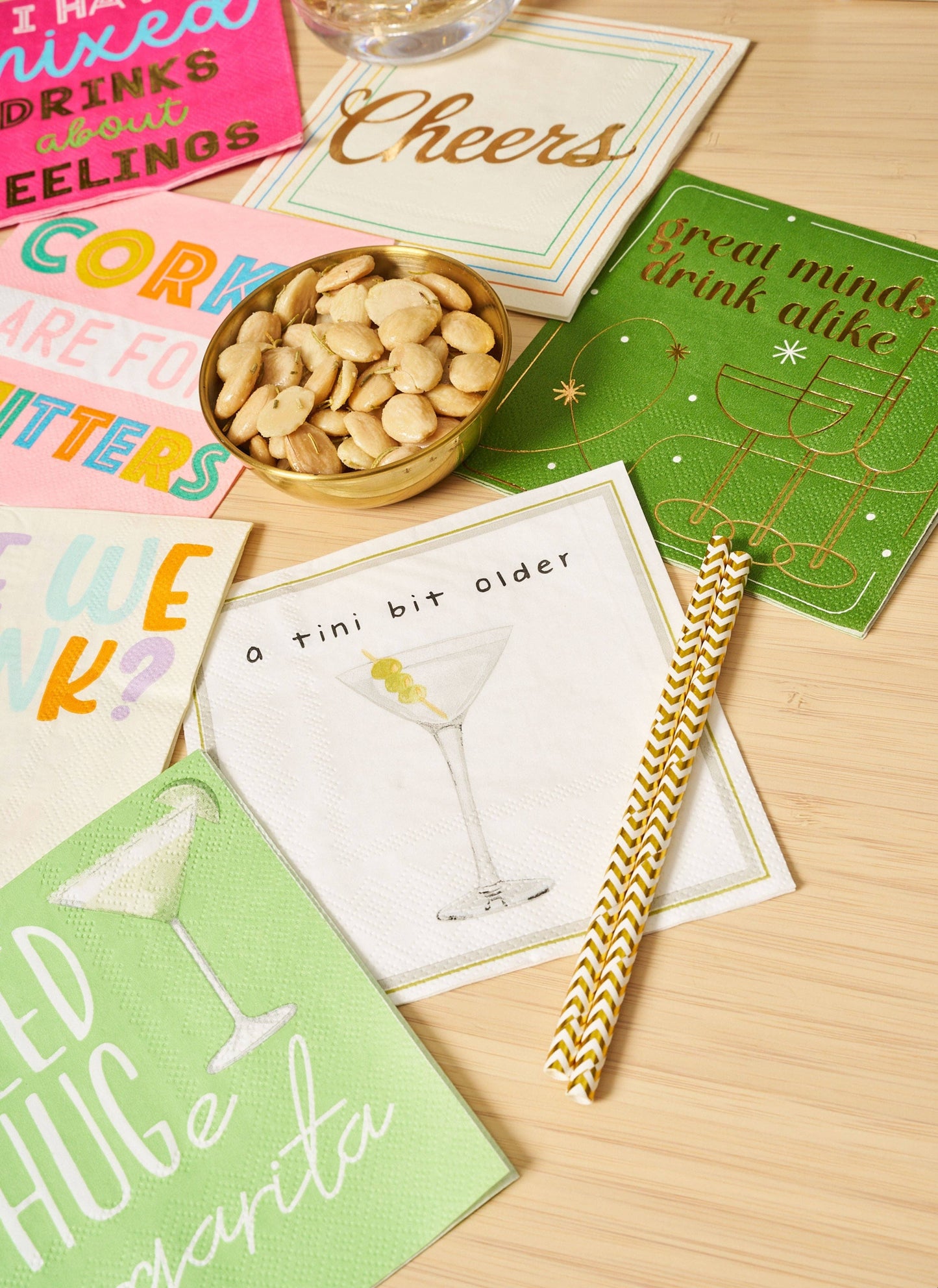 'A Tini Bit Older' Cocktail Napkins/26pk