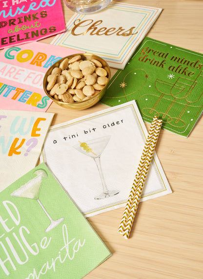 'A Tini Bit Older' Cocktail Napkins/26pk