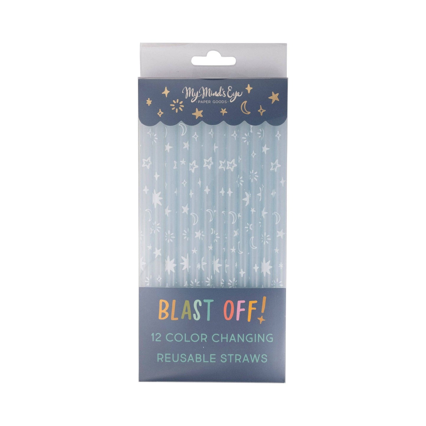 Color Changing Reusable Straws 12ct