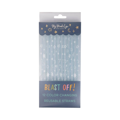 Color Changing Reusable Straws 12ct