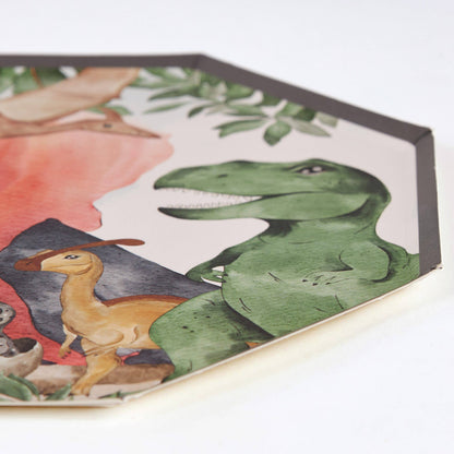 Dinosaur Jungle Paper Plates – 8 in