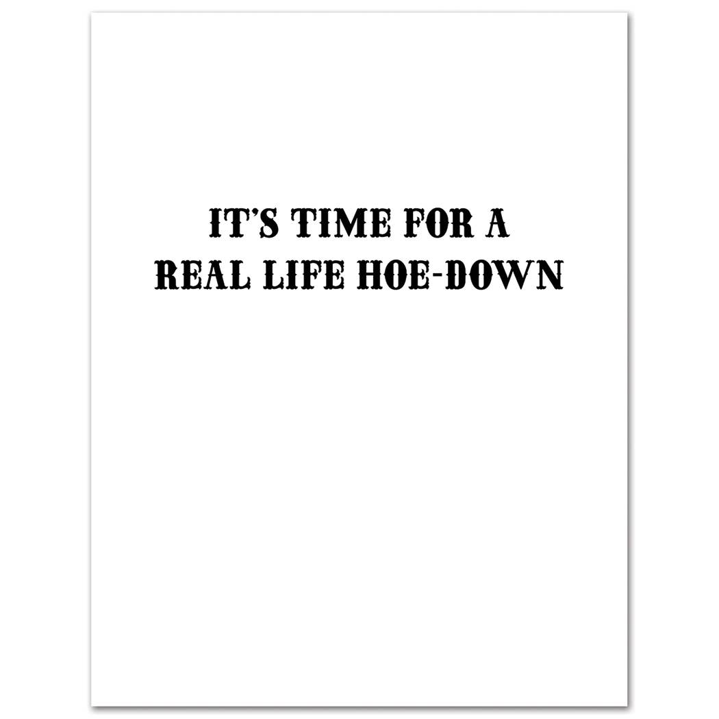 Beyonce Real Life Hoe-Down Birthday Card